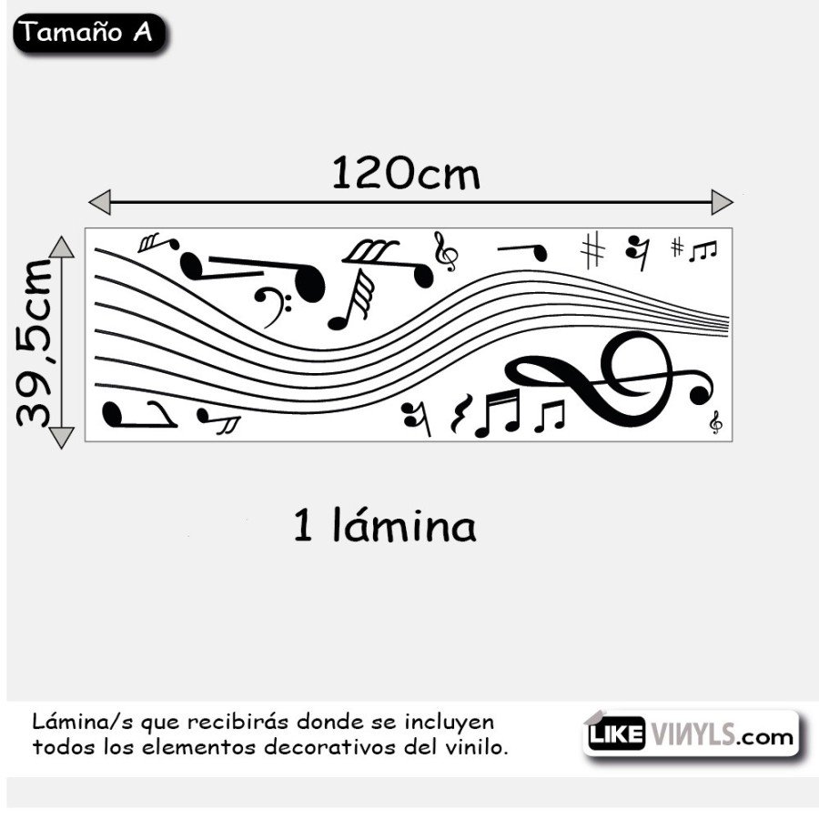 Vinilo decorativo musical