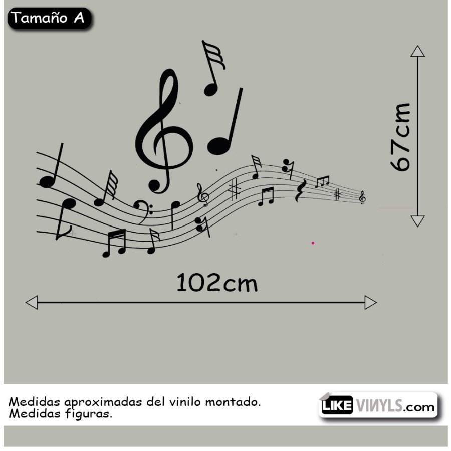 Vinilo decorativo musical