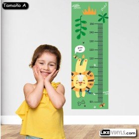 vinilos infantiles medidor rey de la jungla