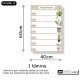 Vinilo pizarra blanca: planificador semanal (plantas)