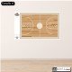 Vinilo pizarra blanca cancha basket