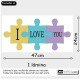Vinilo puzzle "I love you"