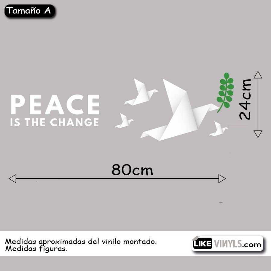 Vinilo "Peace is the change"