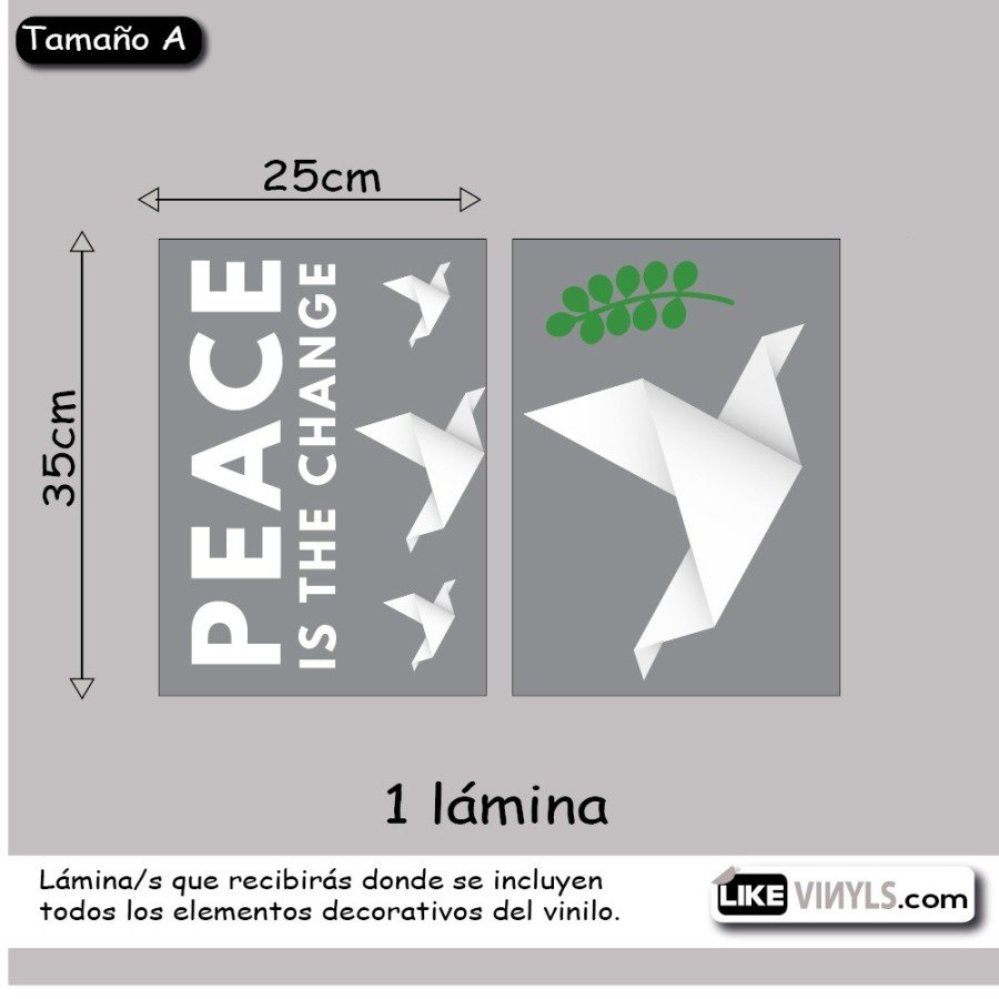 Vinilo "Peace is the change"