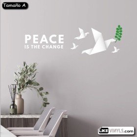 Vinilo peace is the change