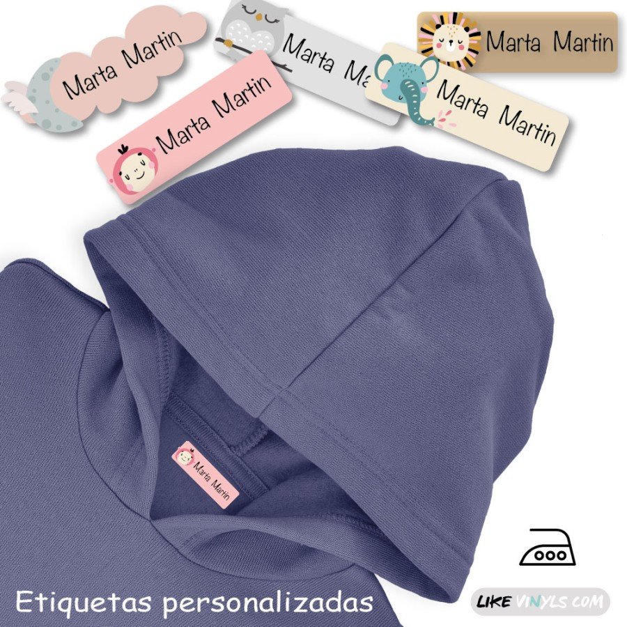 etiquetas adhesivas marcar ropa