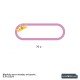 Etiquetas para ropa: corona de princesa ( 70 uds )
