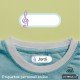 etiquetas adhesivas ropa nota musical