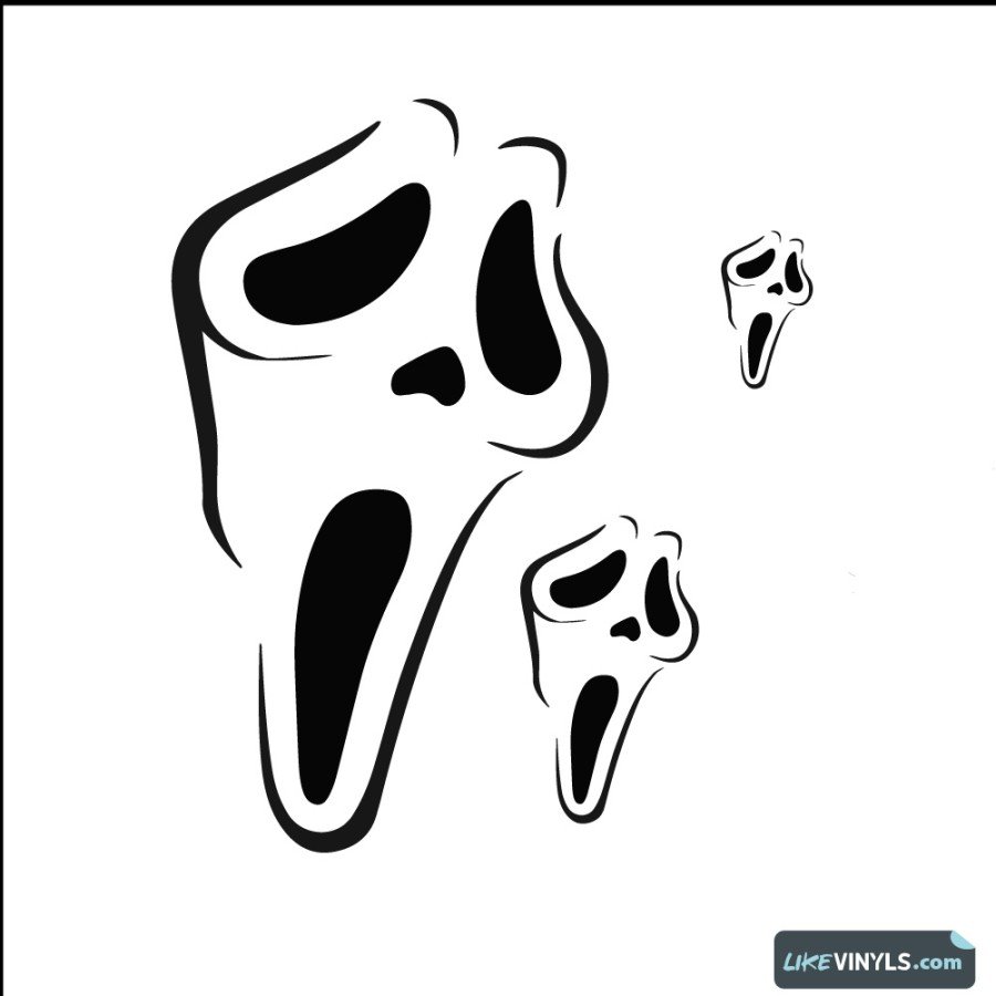 Vinilo máscara Scream
