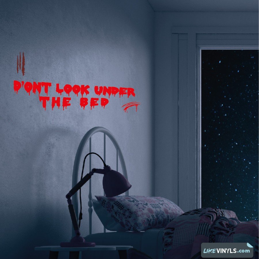 Vinilo "Don't look under the bed"