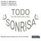 Vinilo frase: Todo es mejor con una sonrisa
