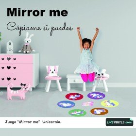 Vinilo suelo juego unicornio