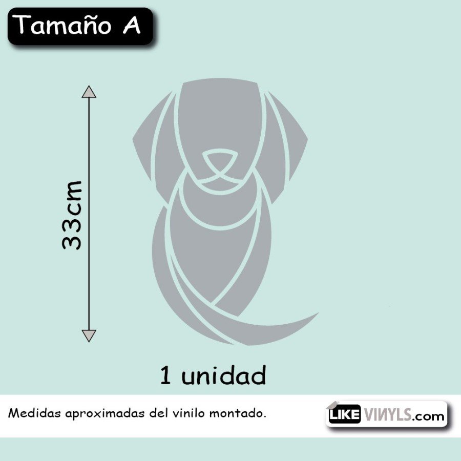 Vinilo translúcido al ácido: perro