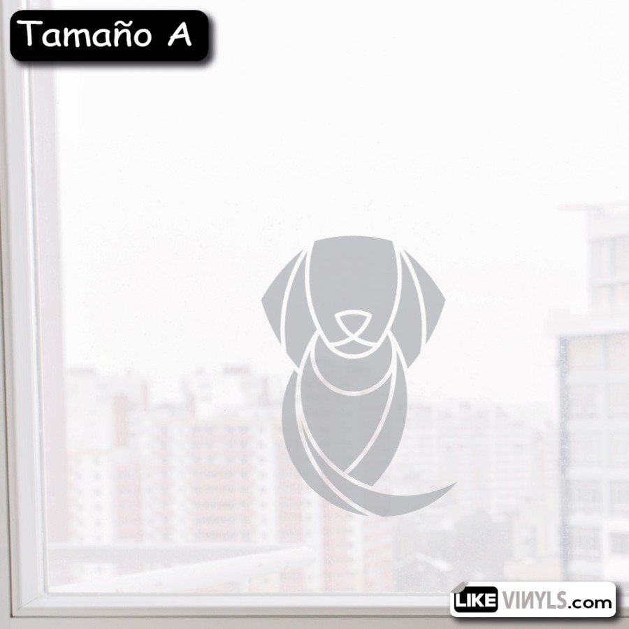 Vinilo translúcido al ácido: perro