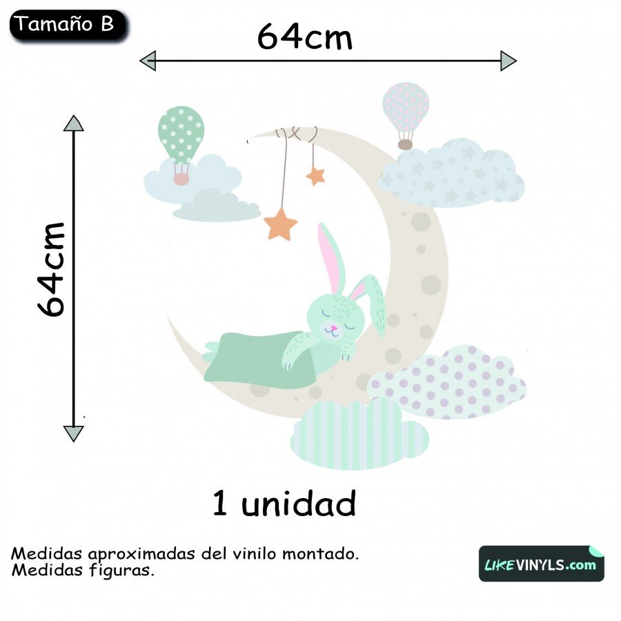 Vinilo conejito dormilón