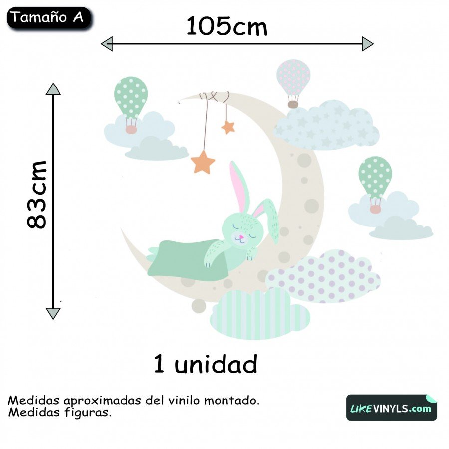 Vinilo conejito dormilón