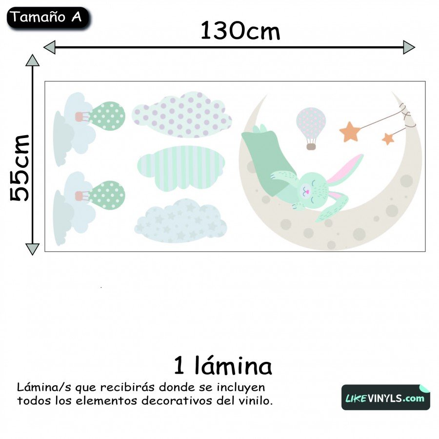 Vinilo conejito dormilón