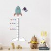 Vinilo medidor cohete con astronauta