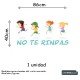 Vinilo infantil frase motivadora : No te rindas