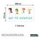 Vinilo infantil frase motivadora : No te rindas