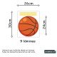 Vinilo adhesivo suelo juego 3 en raya baloncesto