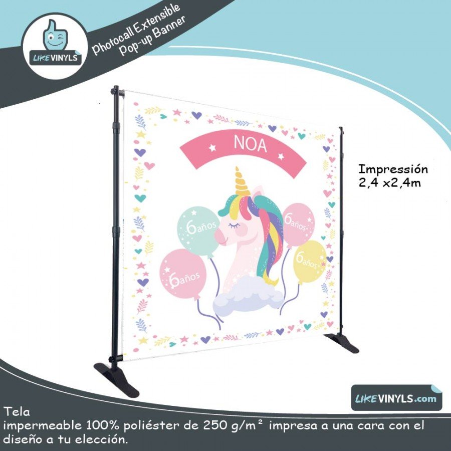 Photocall unicornio
