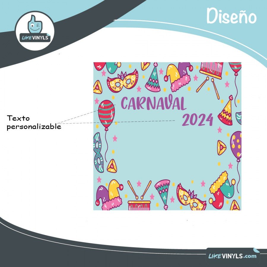 Photocall personalizable carnaval