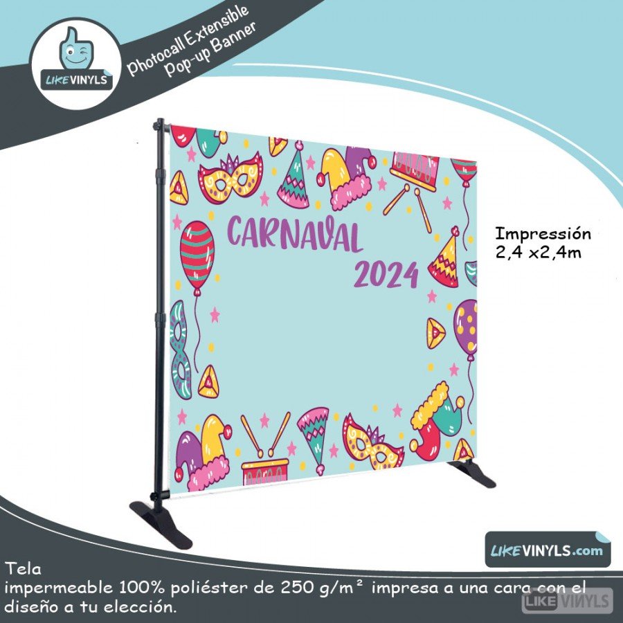 Photocall personalizable carnaval