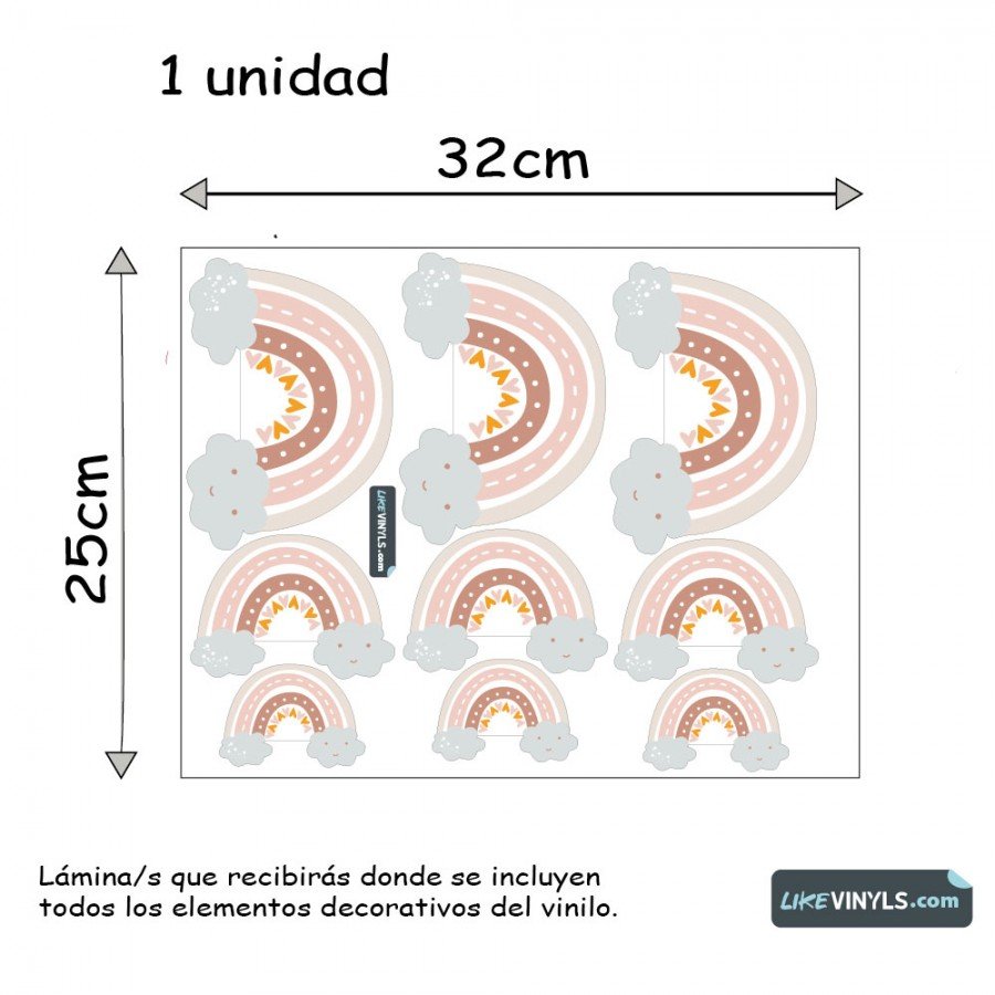 Vinilo arcoíris mini