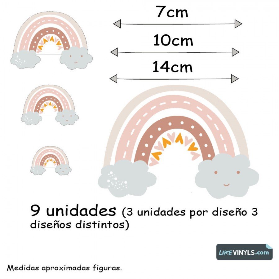 Vinilo arcoíris mini