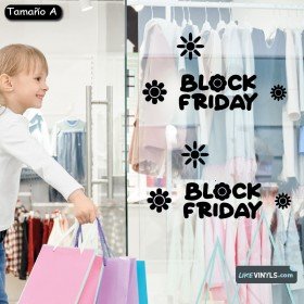 Vinilo Black friday tienda infantil