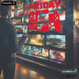 Vinilo adhesivo para escaparate gaming