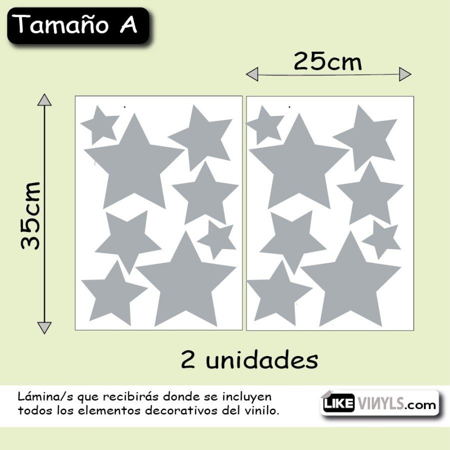Vinilo translúcido: estrellas