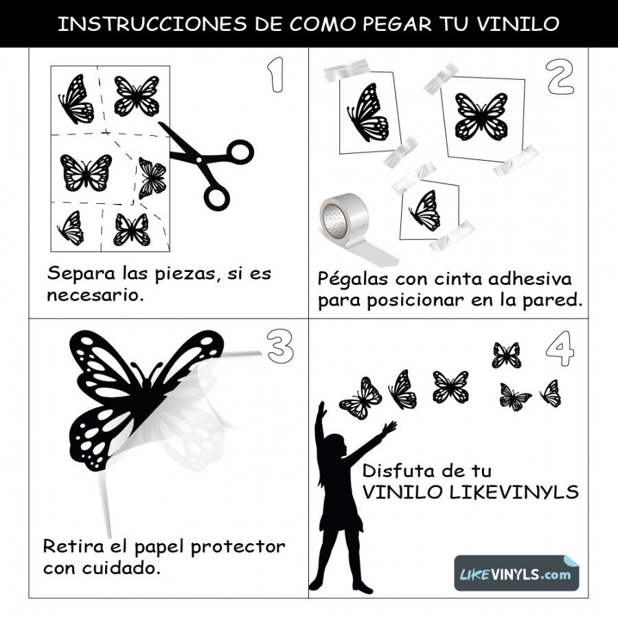 Realidad aumentada con vinilo adhesivo  avión y pajarito