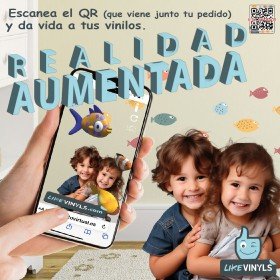 Vinilo decorativo peces con realidad aumentada