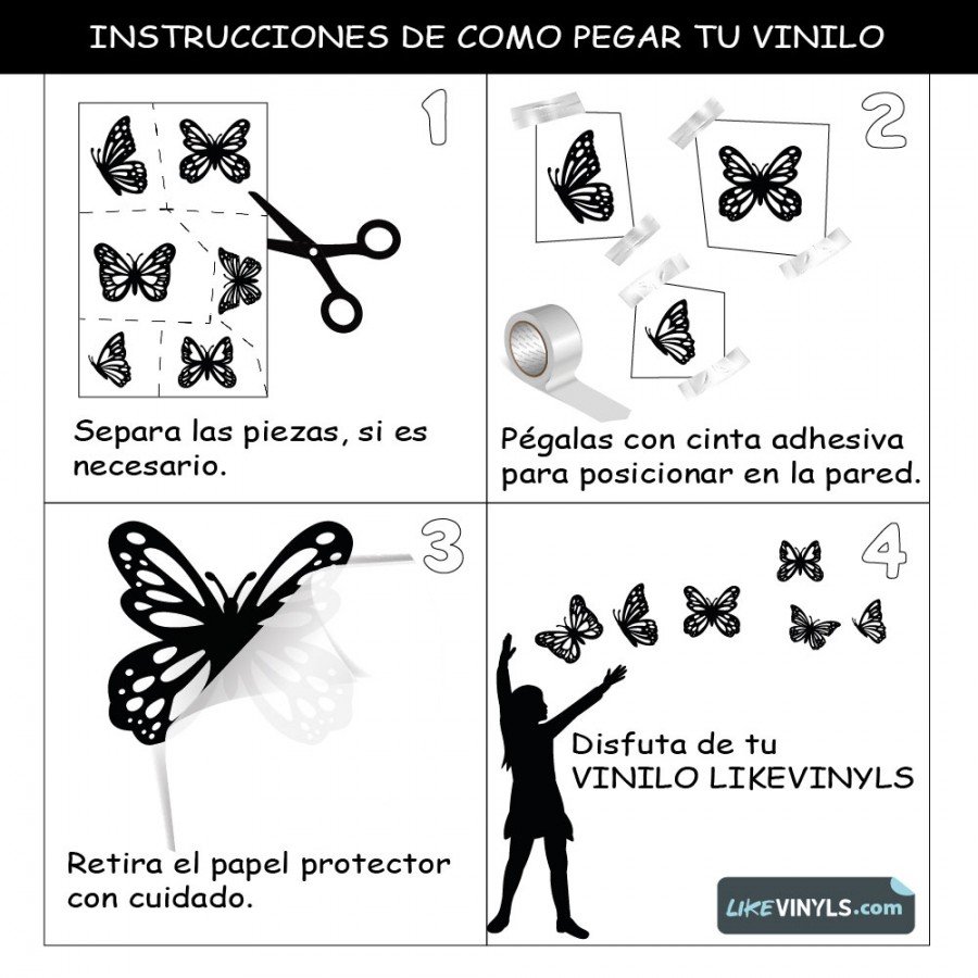 Realidad aumentada con vinilo adhesivo peces
