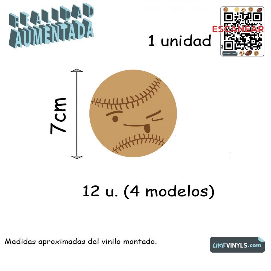 Realidad aumentada con vinilo adhesivo  balones deportes
