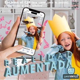 Vinilo adhesivo mariposas con realidad aumentada