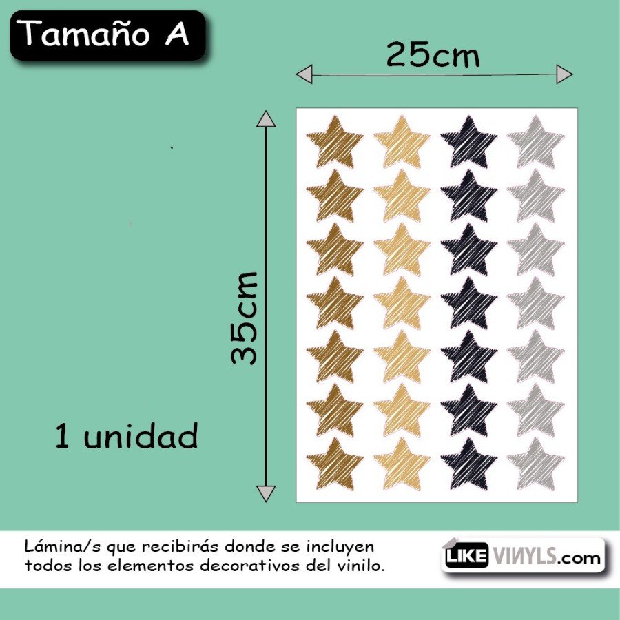 Vinilo estrellas