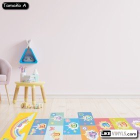 VINILO SUELO JUEGO NIÑOS RAYUELA