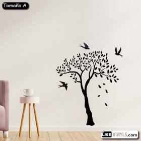 Vinilo decorativo naturaleza árbol