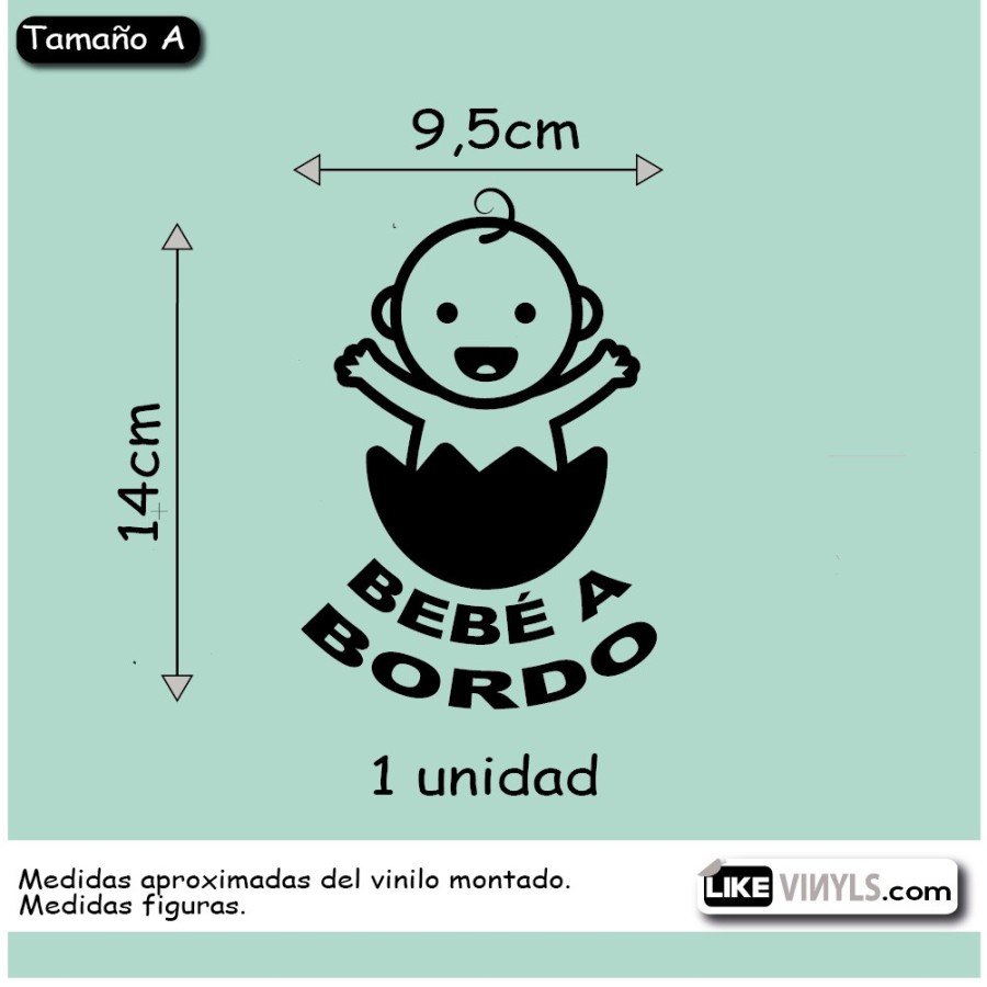 Vinilo para vehículos coches: bebé a bordo pollito