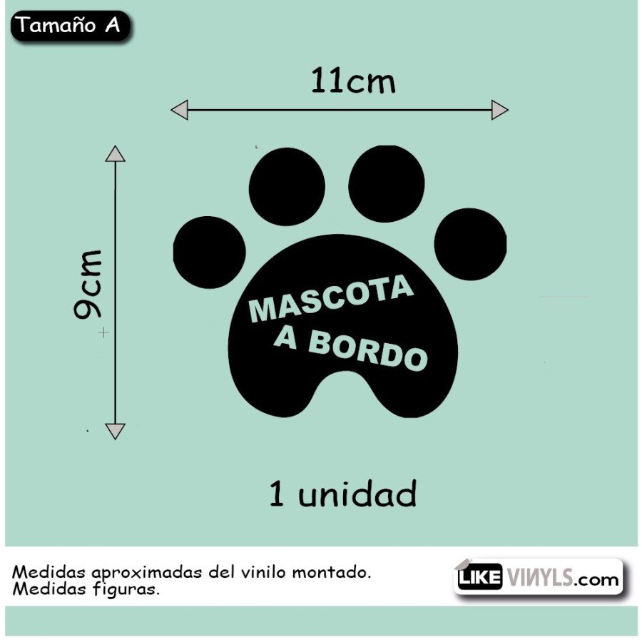 Vinilo para vehículos: mascota a bordo 1
