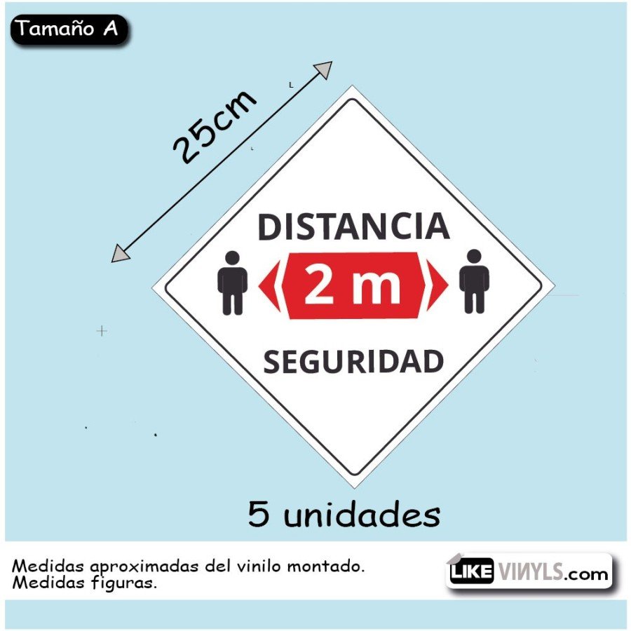 Vinilo suelo: distancia seguridad 1