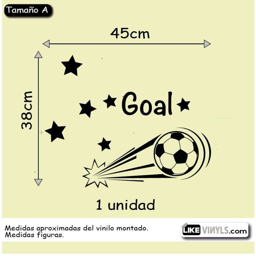 Vinilo puerta: fútbol gol