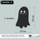 Vinilo pizarra negra: fantasma