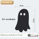 Vinilo pizarra negra: fantasma