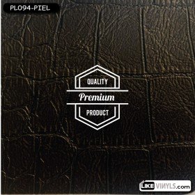 Vinilo textura cuero negro