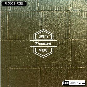 Vinilo textura piel leather plata