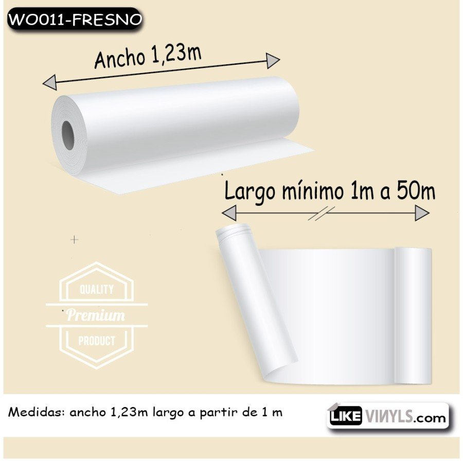 Vinilo textura: madera Fresno